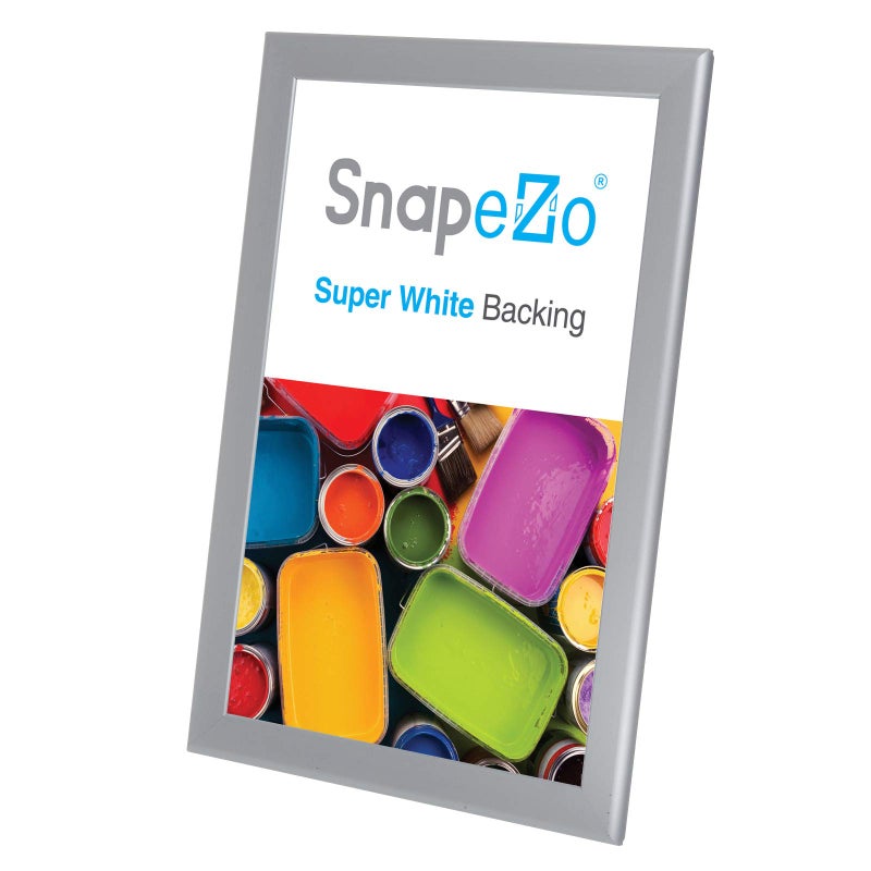 SnapeZo Photo Frame 11x17, Silver, 1.25 Inch Aluminum Profile, Front-Loading Snap Frame, Wall Mounting, Professional Series - Image 3
